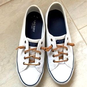 Sperry white slip in sneaker